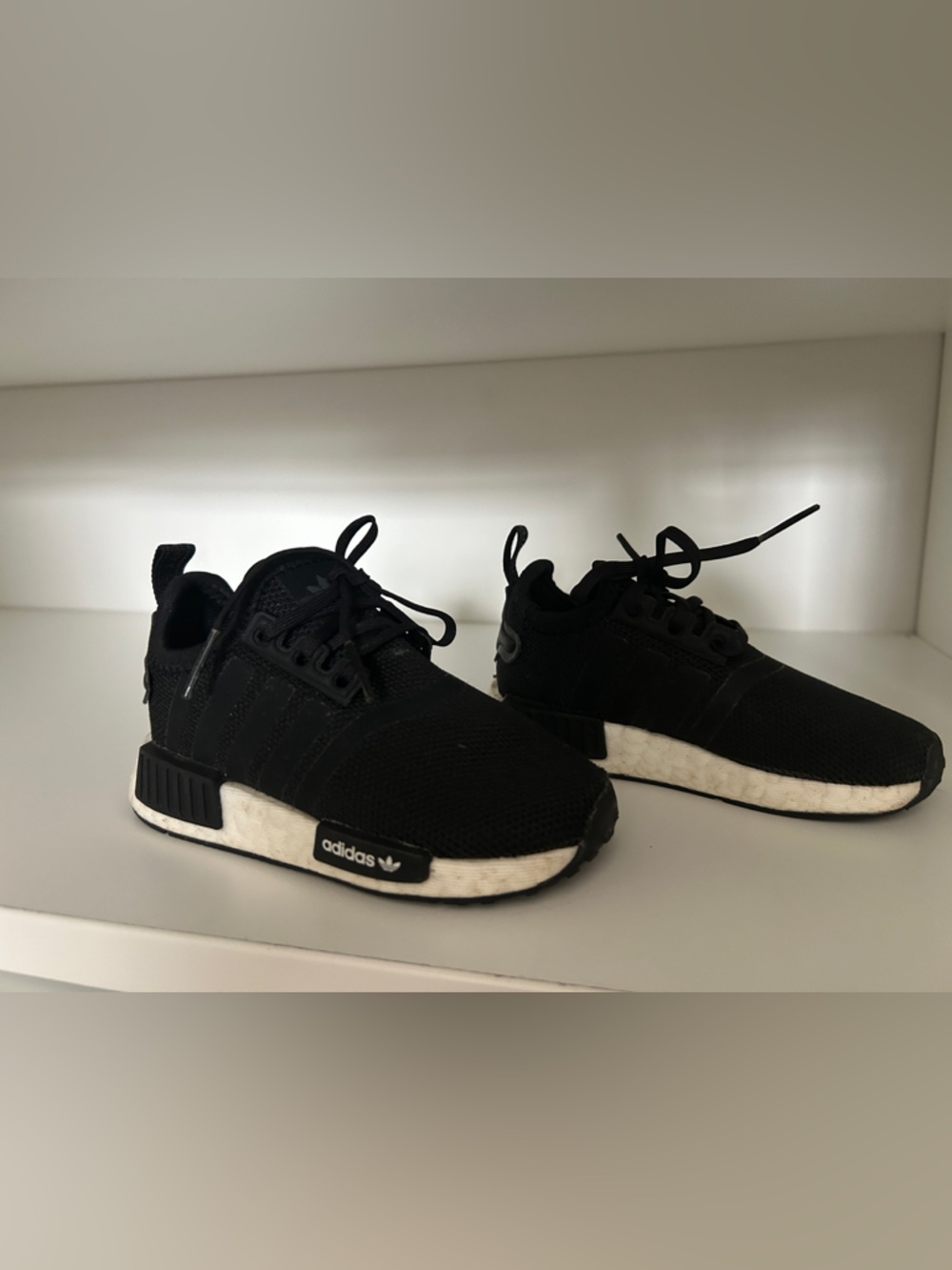 adidas Kids Black & White NMD-style Sneakers toddler size 6